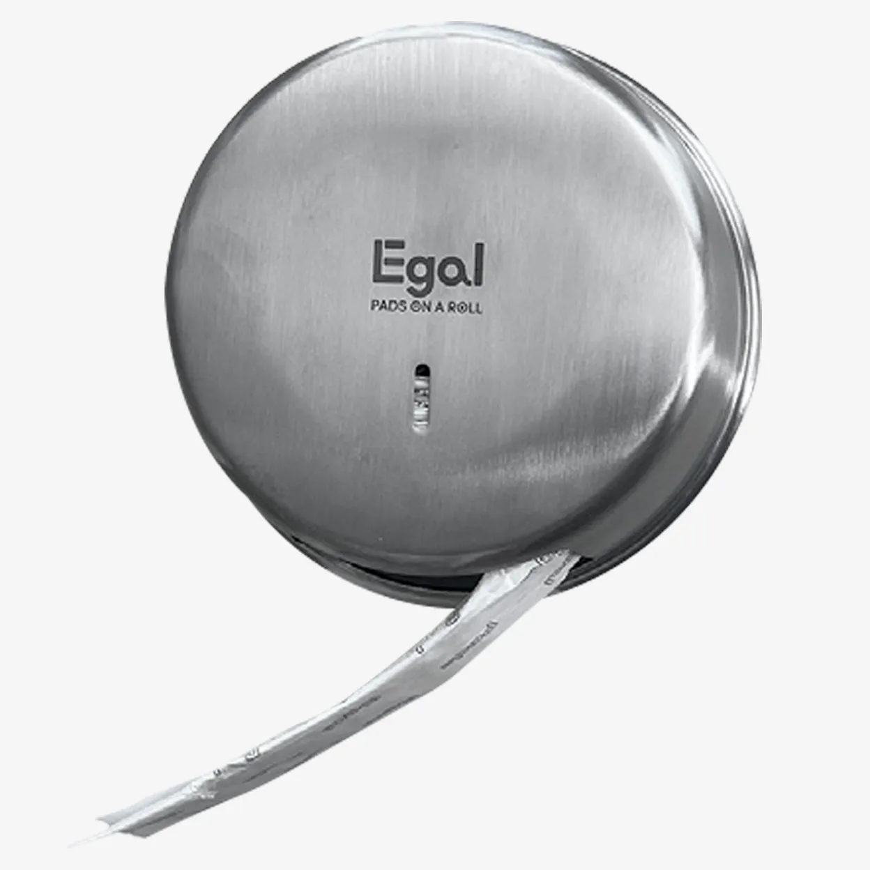 Stainless steel toilet seat cover dispenser with paper strip extended