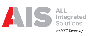 Logo for AIS (All Integrated Solutions), an MSC Company, featuring bold letters and a red accent.