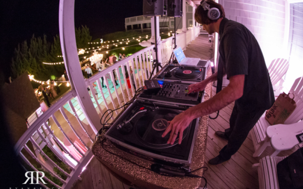 DJ Bruce plays set for wedding party