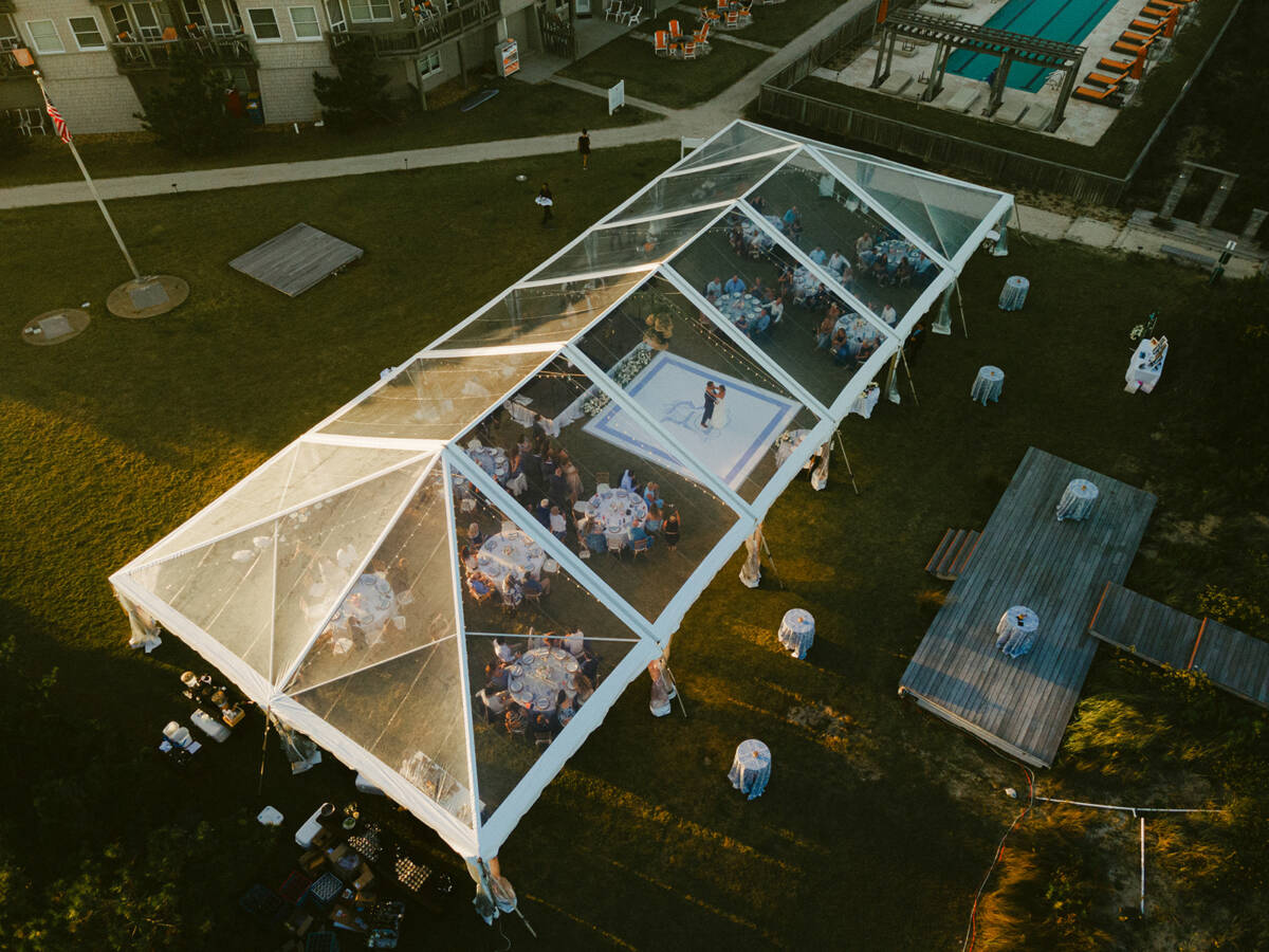 Clear top tent 