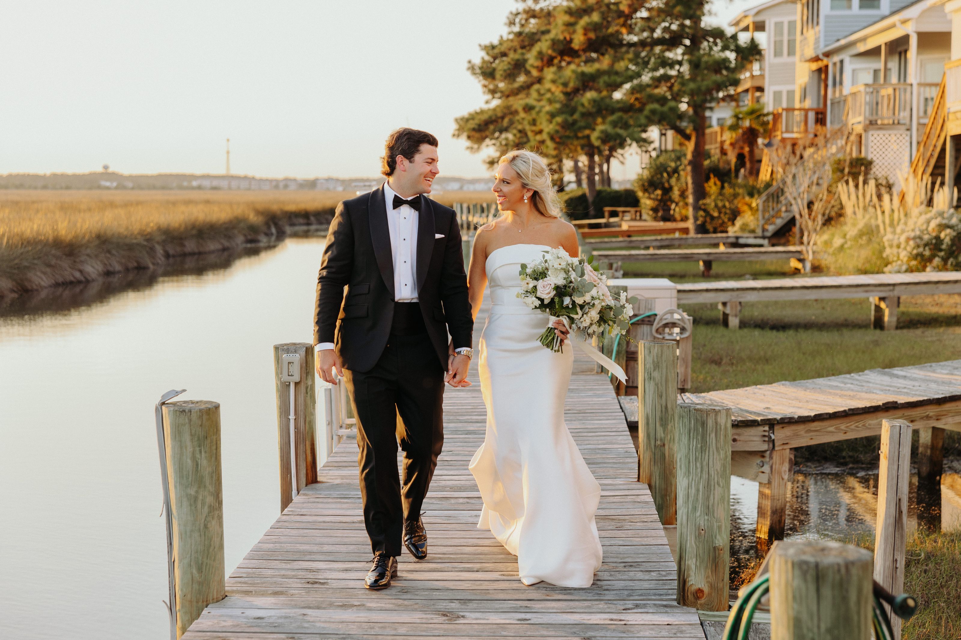 Bride and Groom on Beach
