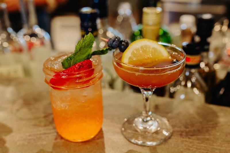 custom made cocktails for an outer banks wedding