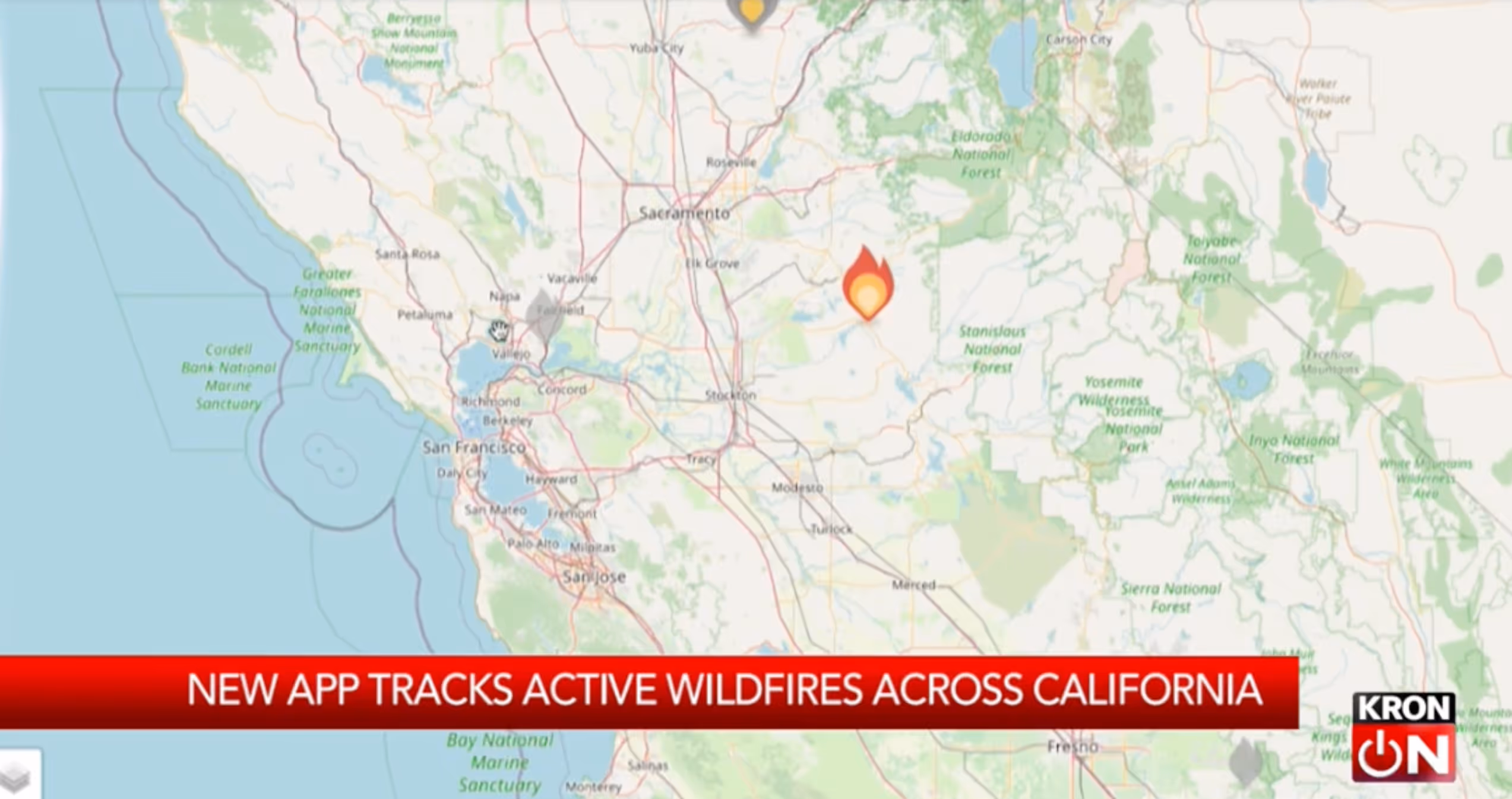 New app allows users to track wildfires in real time