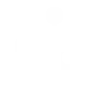 Simple black robot icon with round eyes and antenna on head.