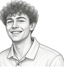 Carter R, Moddy app user sketch photo