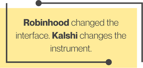 Callout comparing Robinhood vs Kalshi