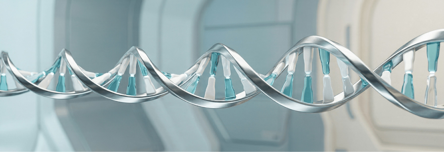 DNA molecule illustrating near-infinite combinations 