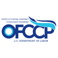 OFCCP logo with text: Office of Federal Contract Compliance Programs, U.S. Department of Labor.