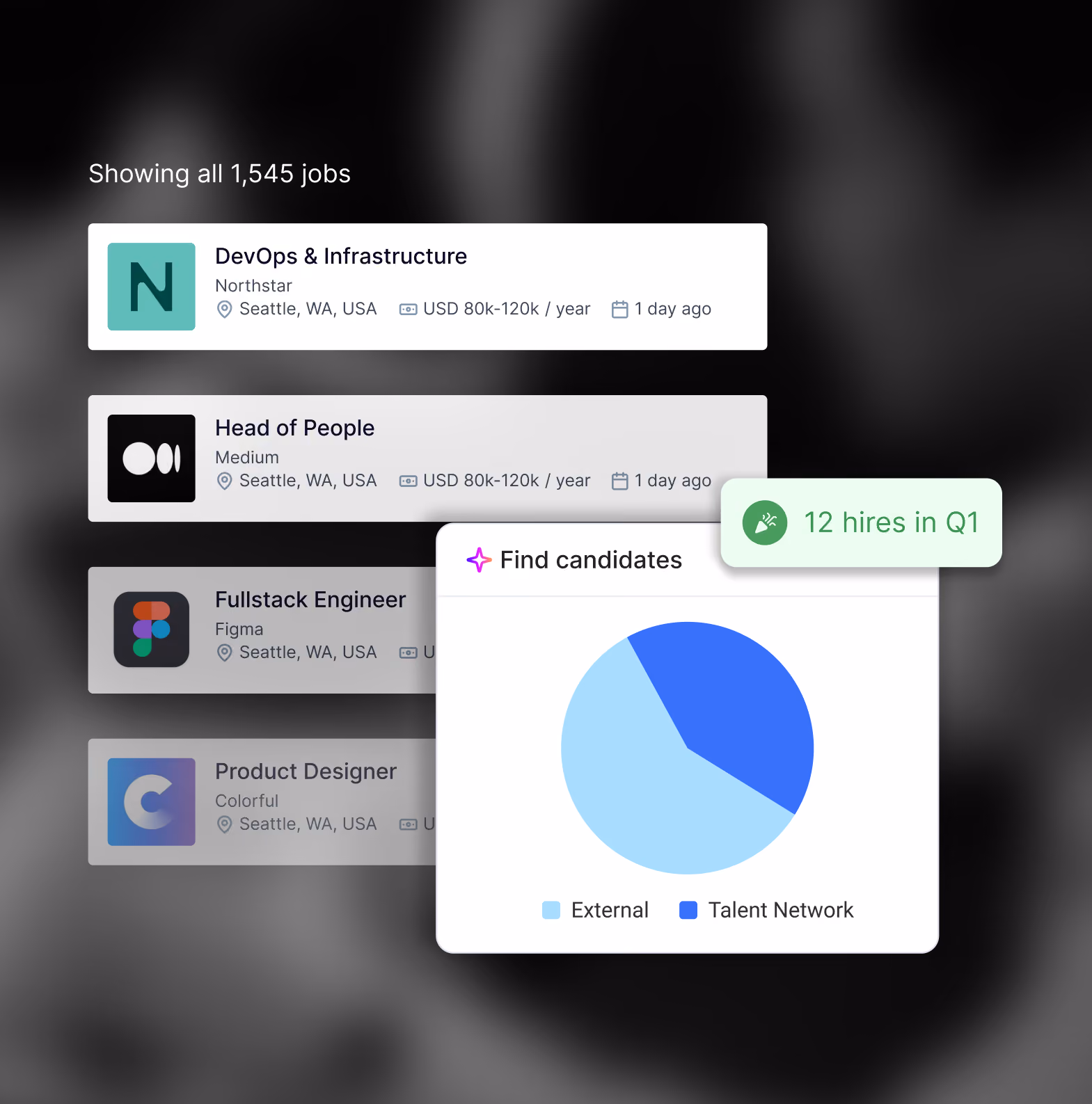 Digital chat interface of Application Boost Agent creating personalized emails for candidates based on job descriptions.