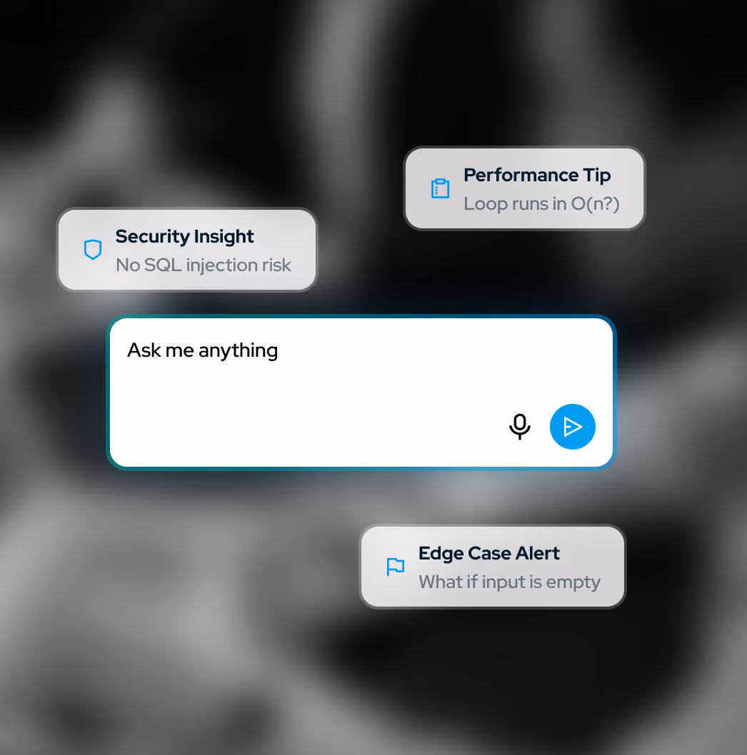 Voice command interface requesting creative problem-solvers with startup grit and a donut chart showing 150 top candidates divided by source: inbound applicants, ATS, internal employees, CRM, employee referrals, and alumni.