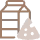 Three milk cartons labeled quesos, yogur, and leche in a minimalist style.