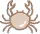 Three cartoon crustaceans with claws and segmented bodies on a black background.