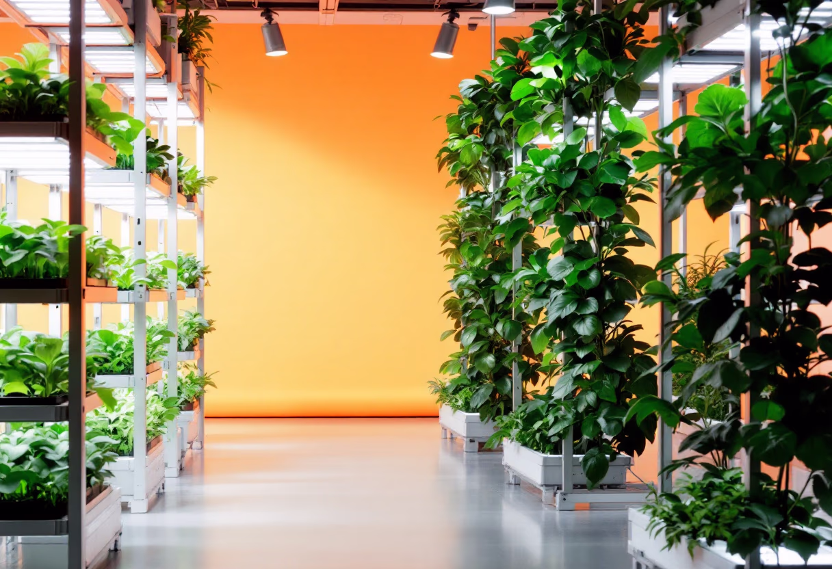 image of indoor lab setup (for a food and agtech)