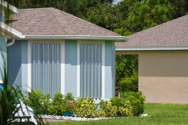 Accordion storm shutters installed on Fort Myers home