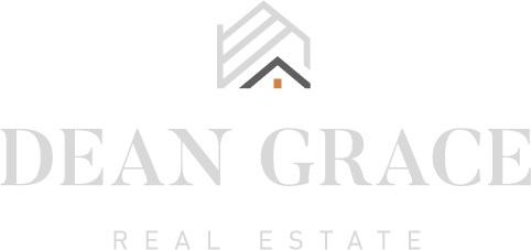 Dean Grace Real Estate logo featuring a stylized rooftop graphic above the company name.