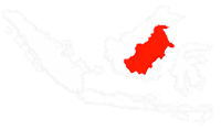 Range map of Orangutan habitat in Borneo and Sumatra