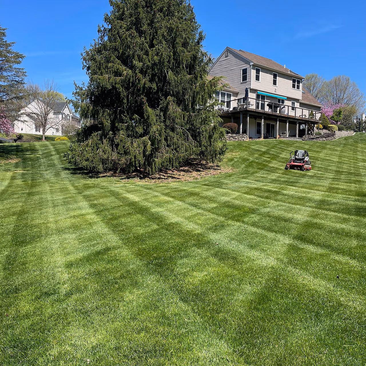 Lawn fertilization treatment in Oxford, PA
