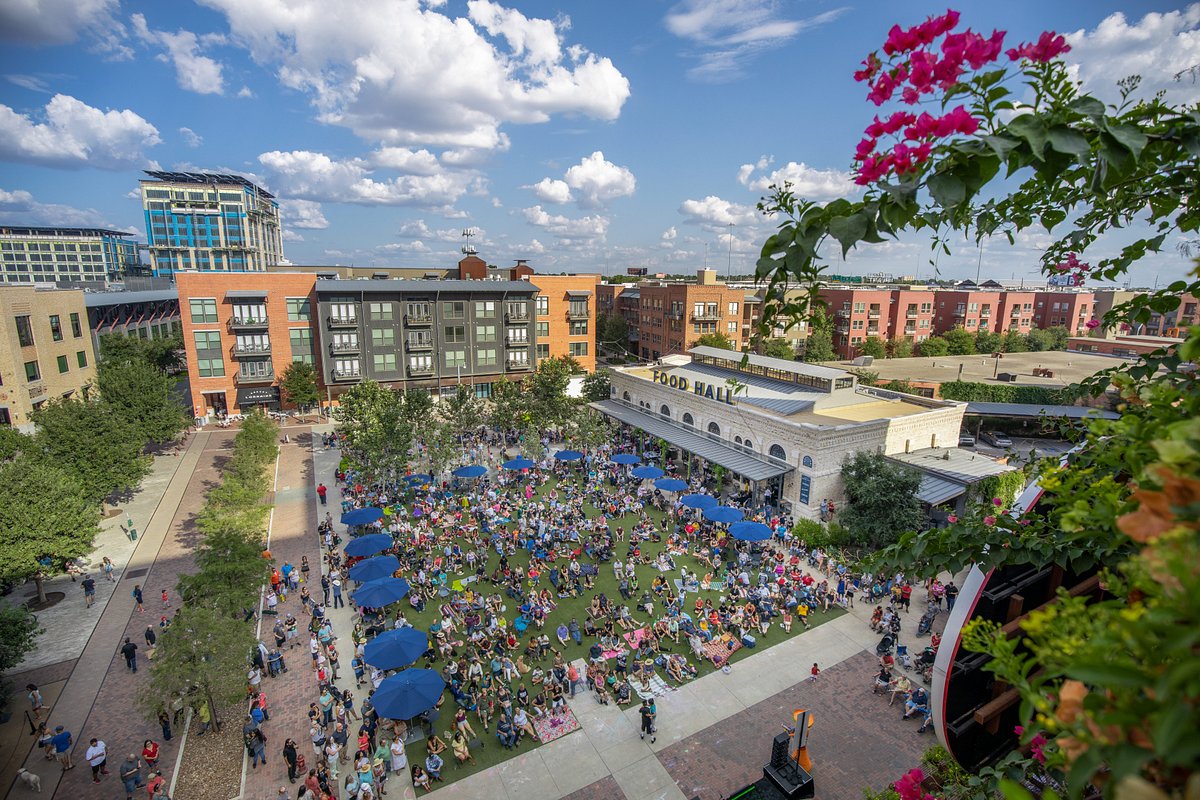 Aerial of the Pearl District in San Antonio, Texas.