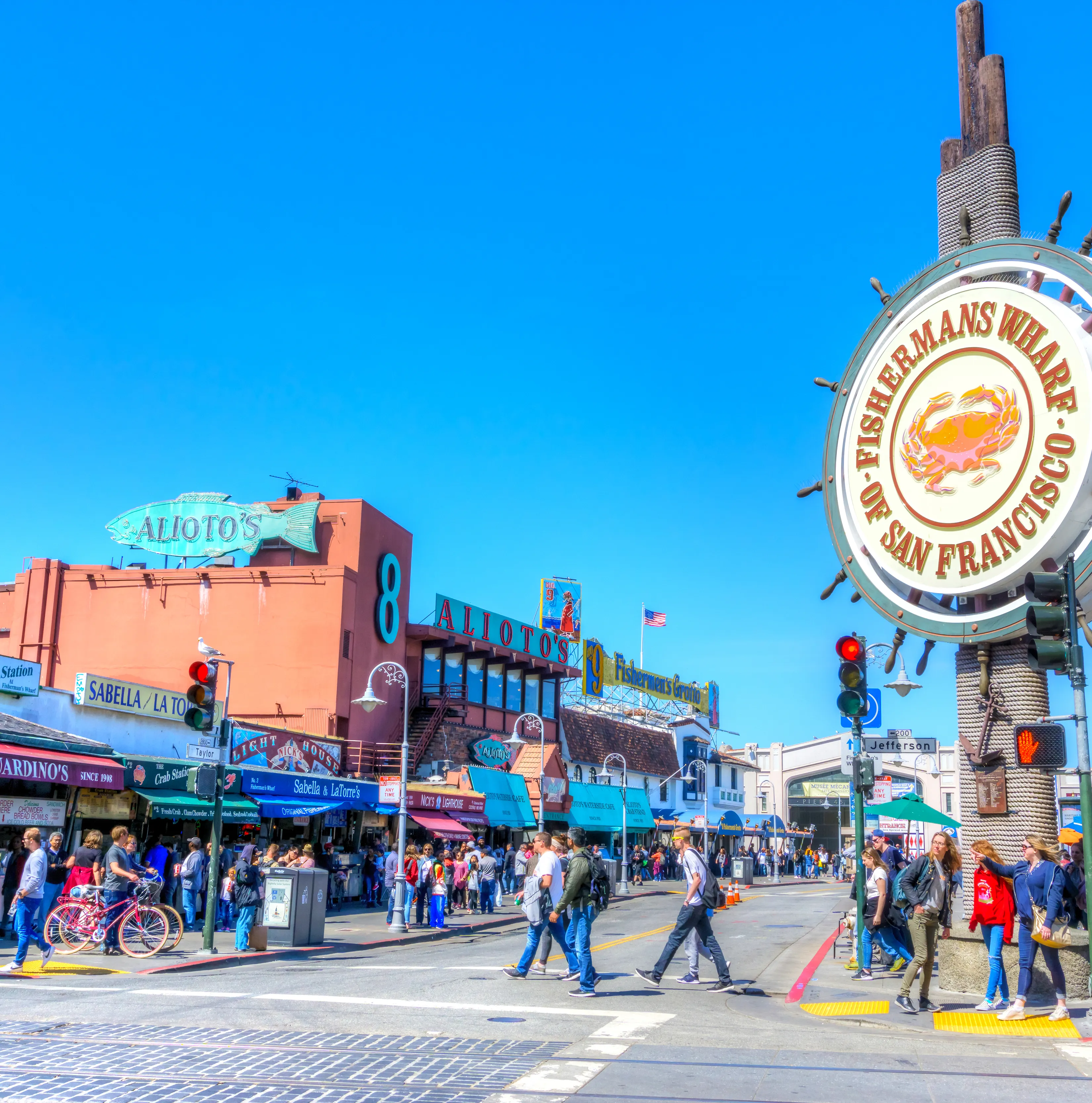 Exterior photo of Fisherman's Wharf in San Francisco, California.