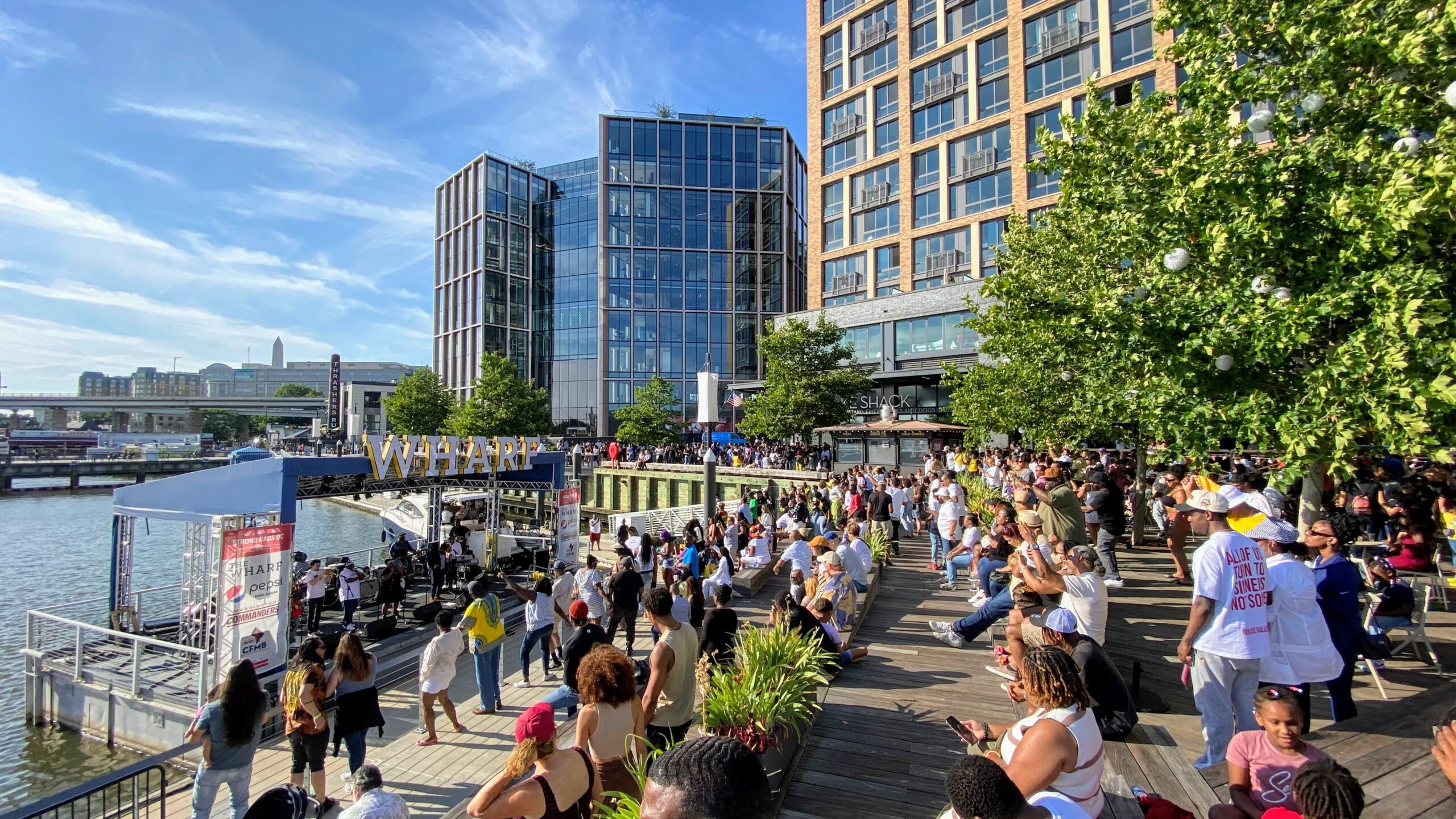 Exterior photo of The Wharf in Washington, D.C.
