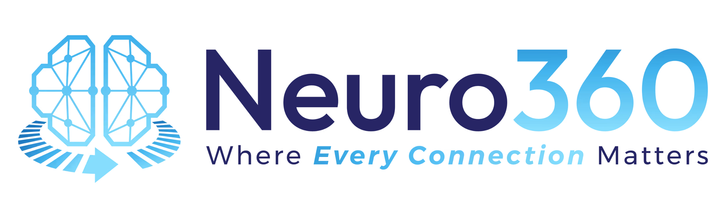 Logo showing a blue stylized brain with network nodes and Neuro360 text with the tagline Where Every Connection Matters.
