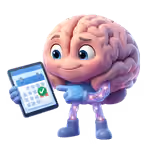 Our friendly cartoon brain character, Link, holding a clipboard with a checklist and a green checkmark.