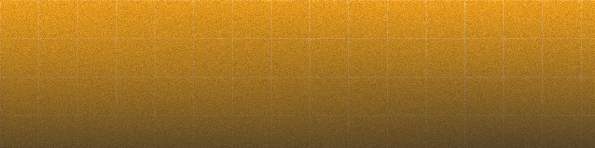 Orange and brown textured background with a subtle grid pattern.