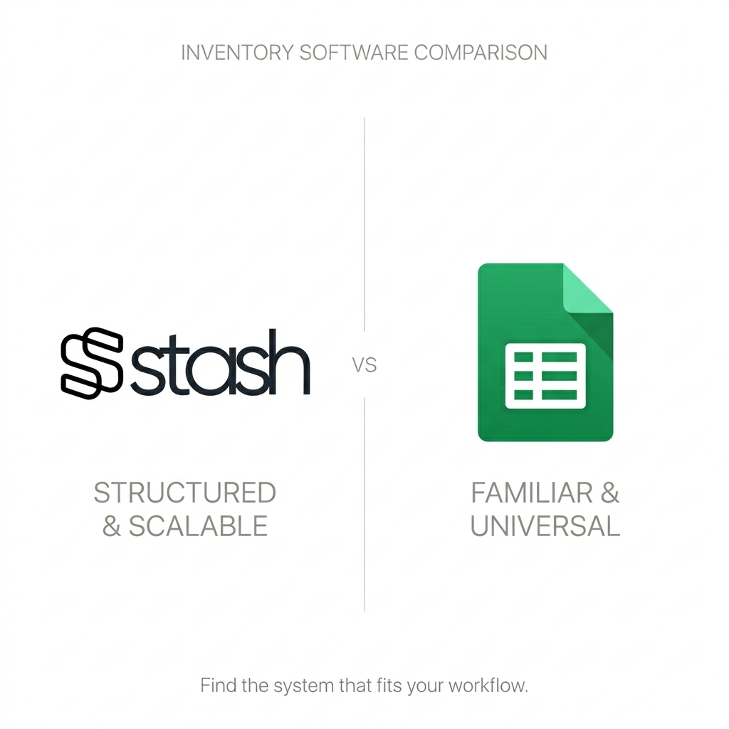 Inventory management software versus spreadsheets comparison