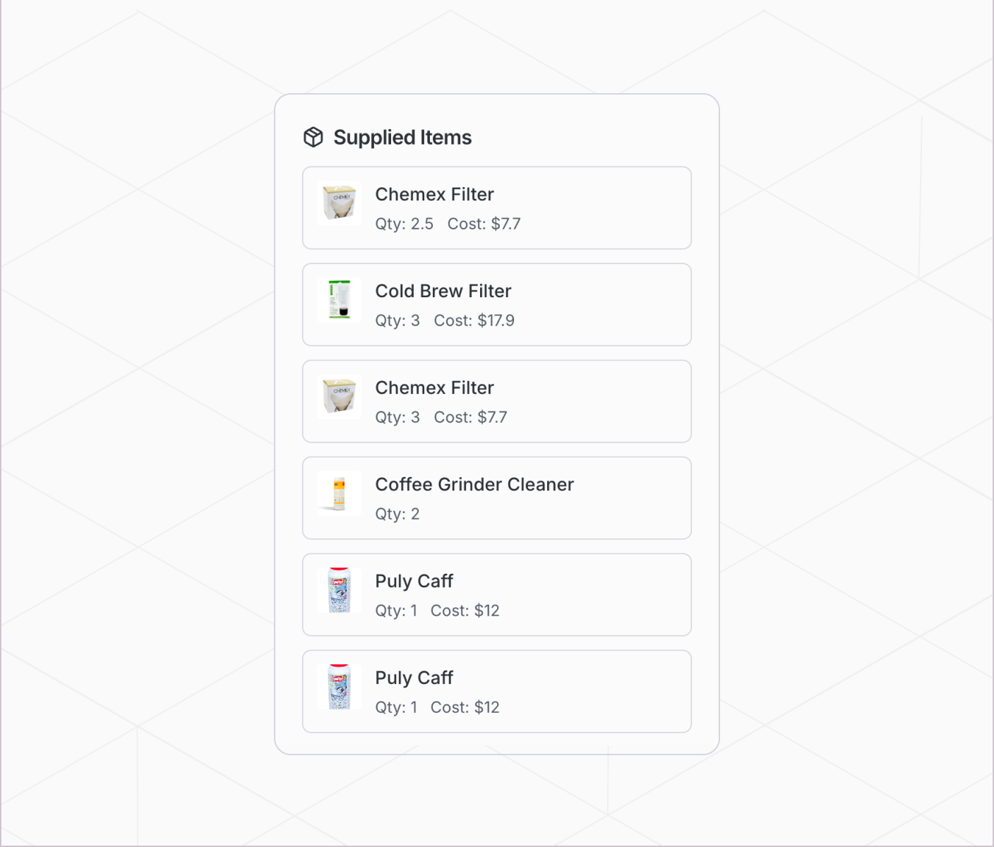 Stash product-to-supplier mapping for inventory purchasing
