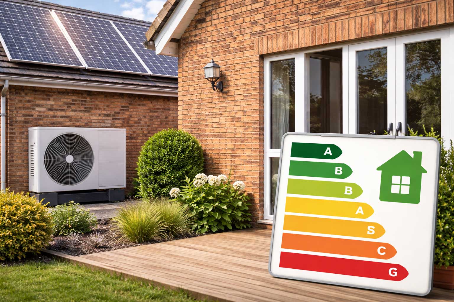 House with BER rating graph