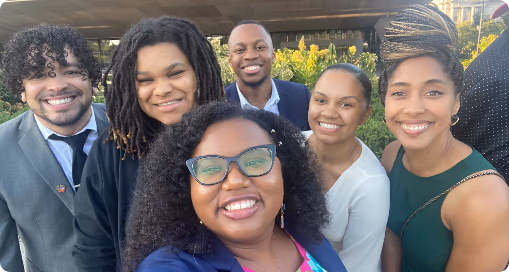 Angeline Dukes with fellow Black in Neuro members