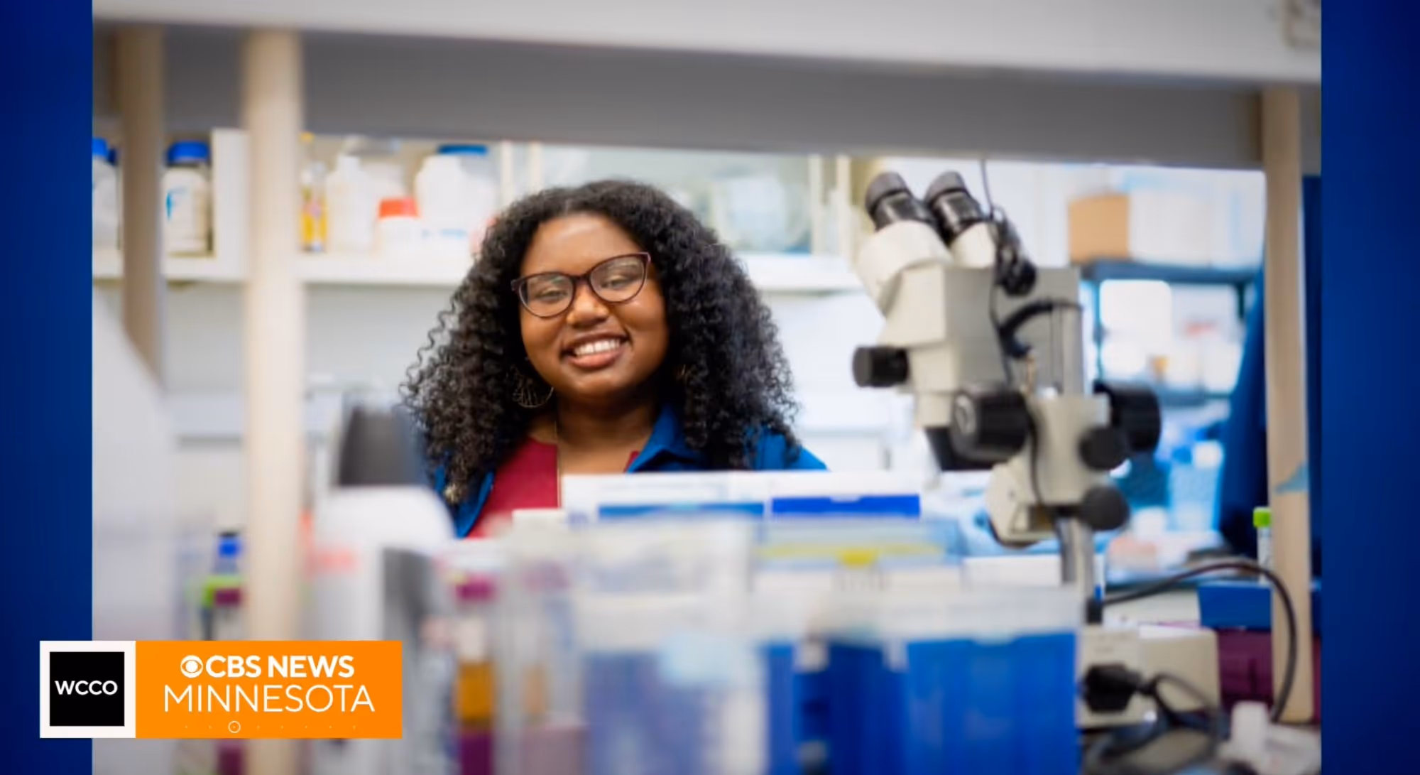 Dr. Angeline Dukes in a scientific lab