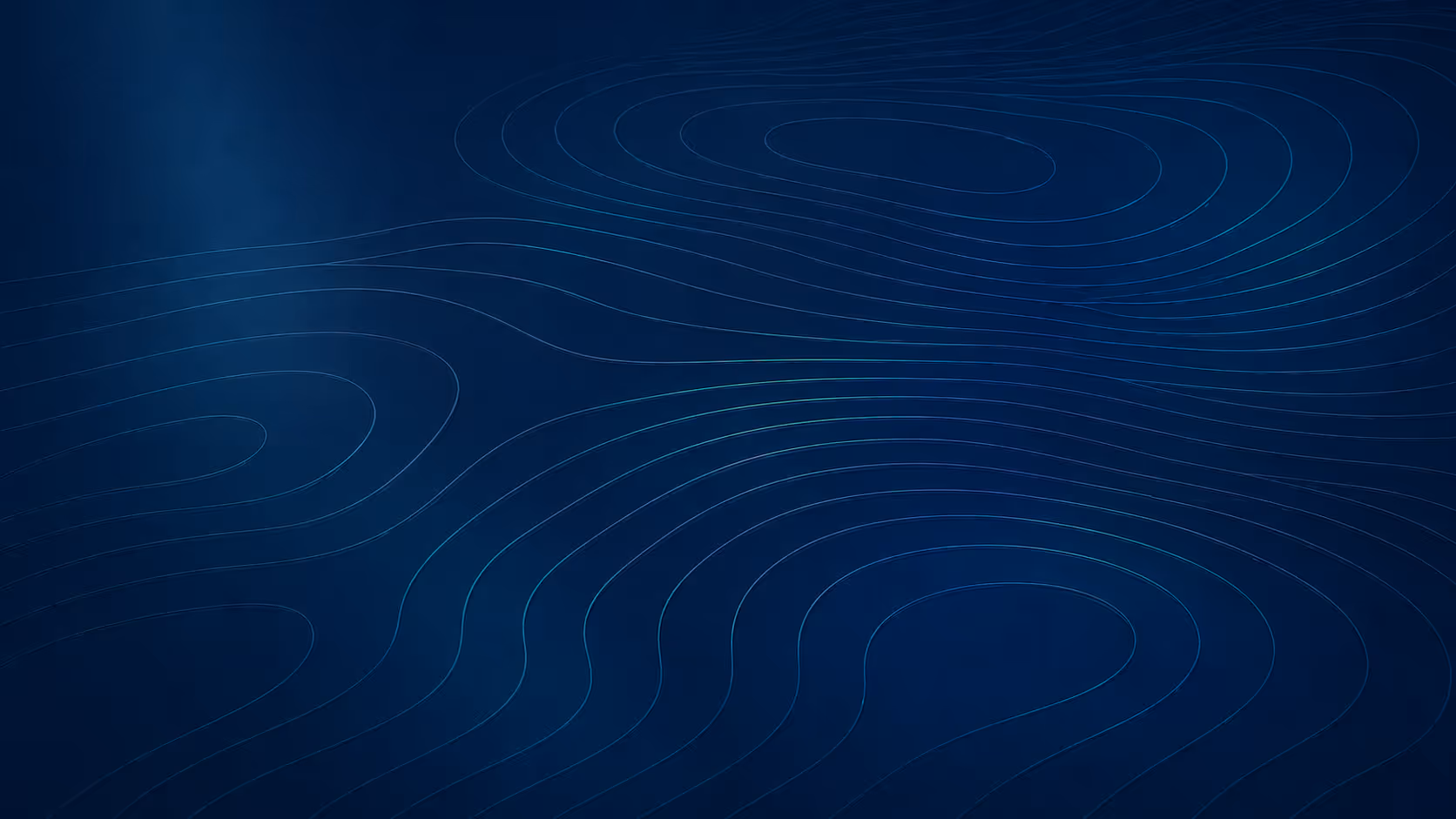 Dark blue background with faint curving contour lines resembling a topographic map.