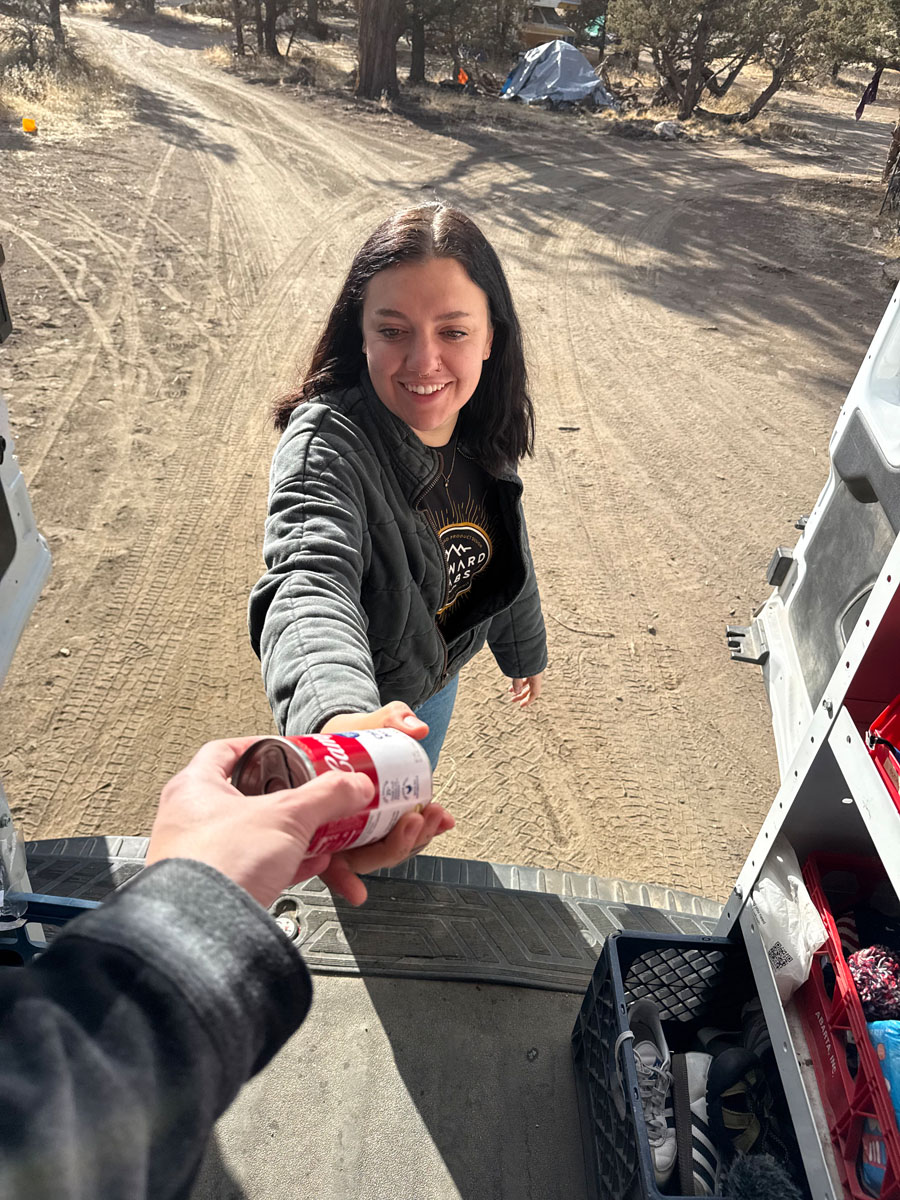 Volunteers working at the SHARE Van 