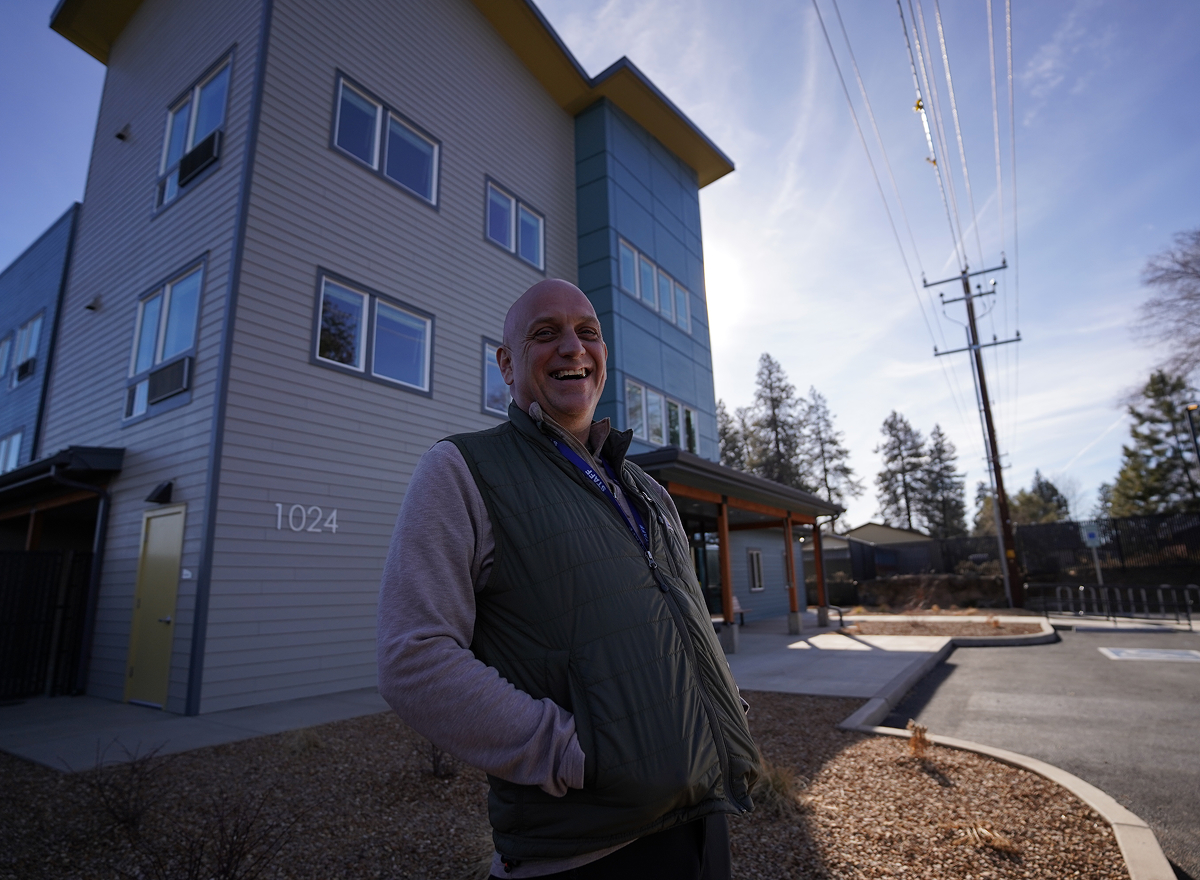 Outside of Cleveland Commons