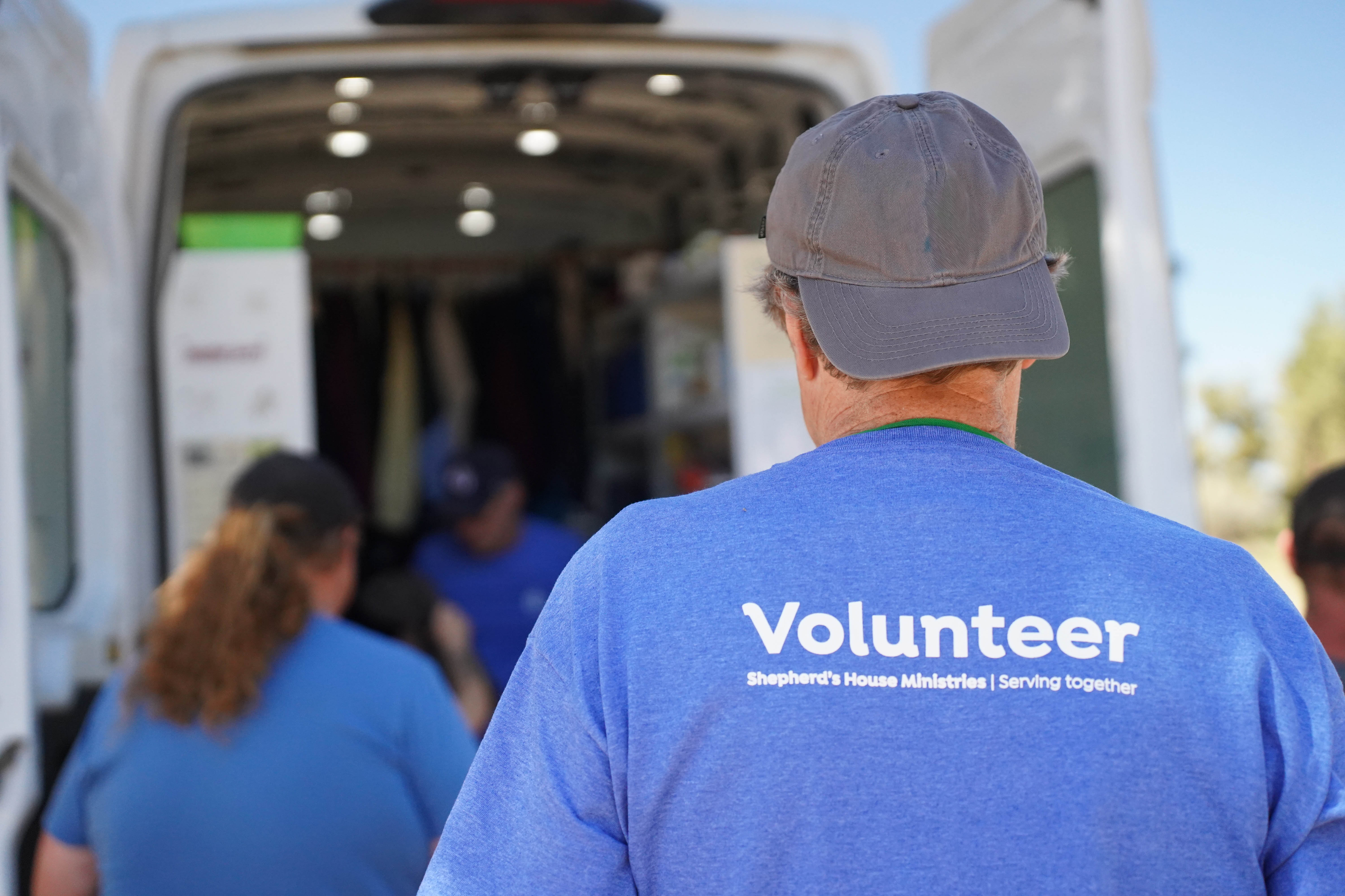 Volunteers working at the SHARE Van