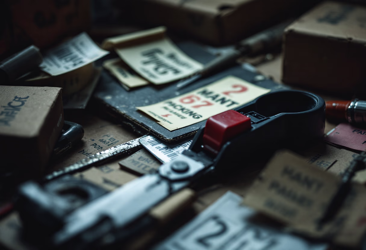 image of packing materials for a moving & storage company