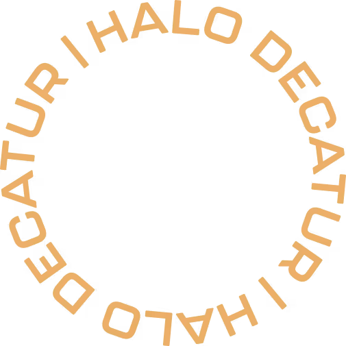 Circle text logo