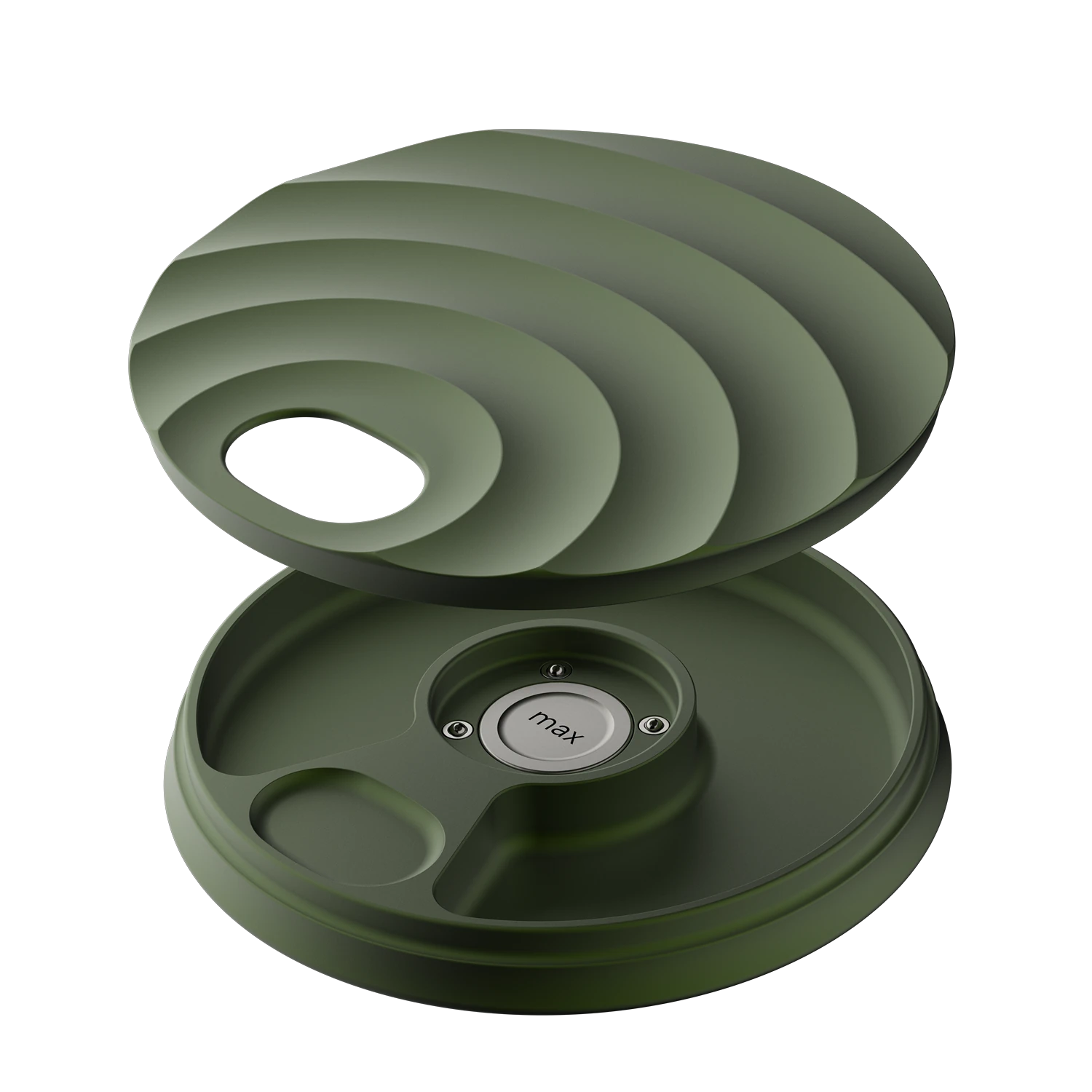 Misylo Max Pill Case with one storage compartment in color forest