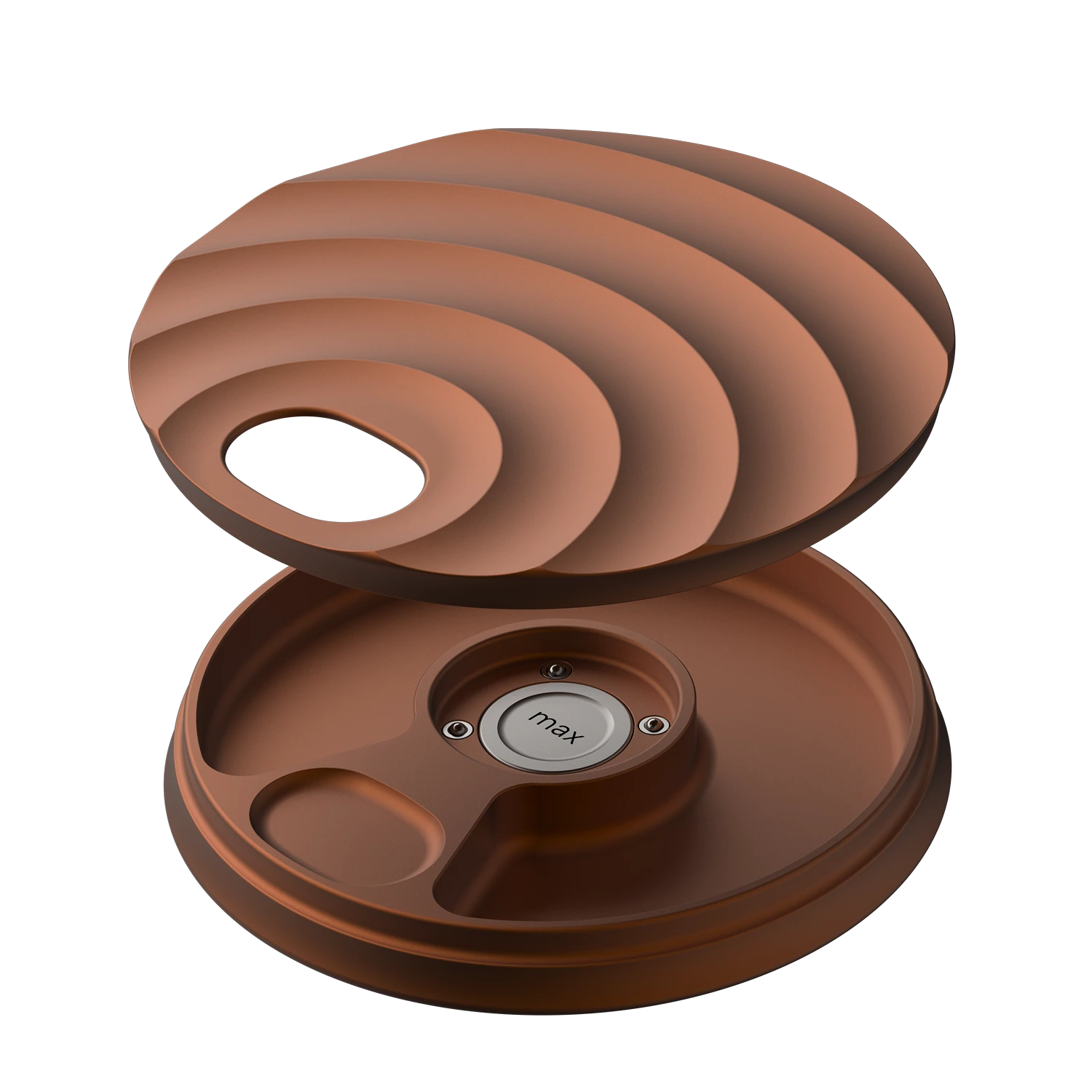 Misylo Max Pill Case with one storage compartment in color terra