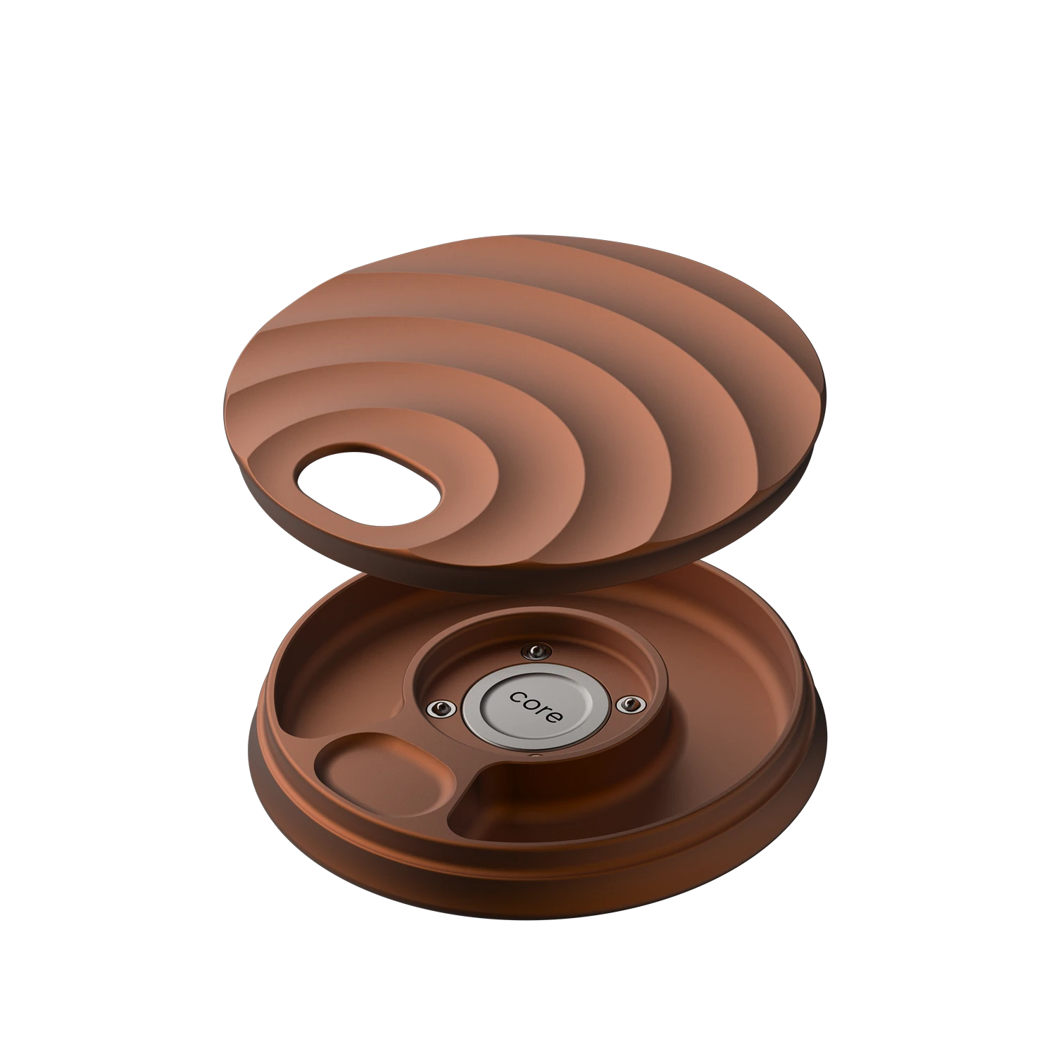 Misylo Core Pill Case with one storage compartment in color terra