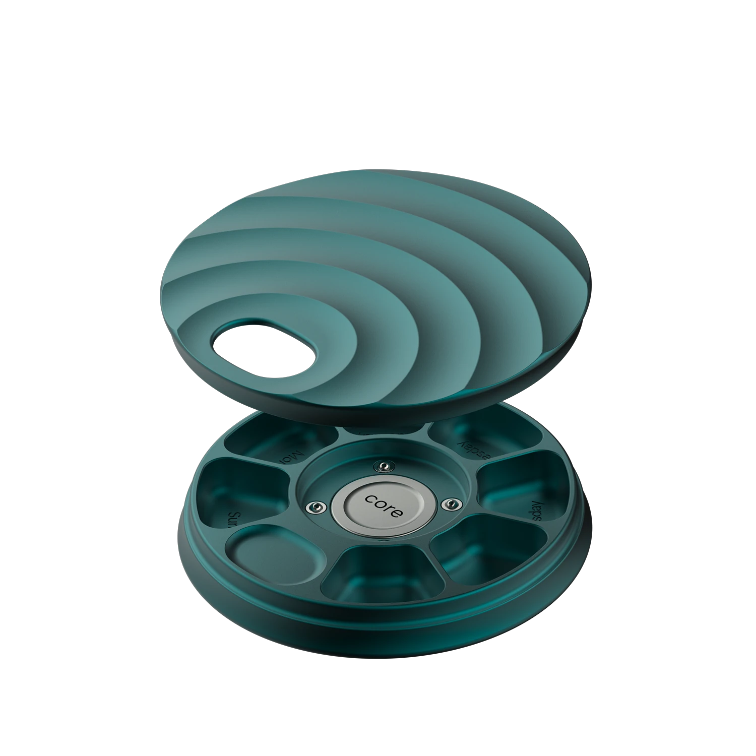 Misylo Core Pill Case with seven storage compartments in color azure
