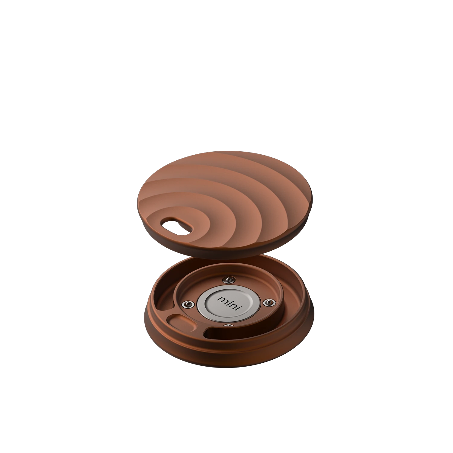 Misylo Mini Pill Case with one storage compartment in color terra