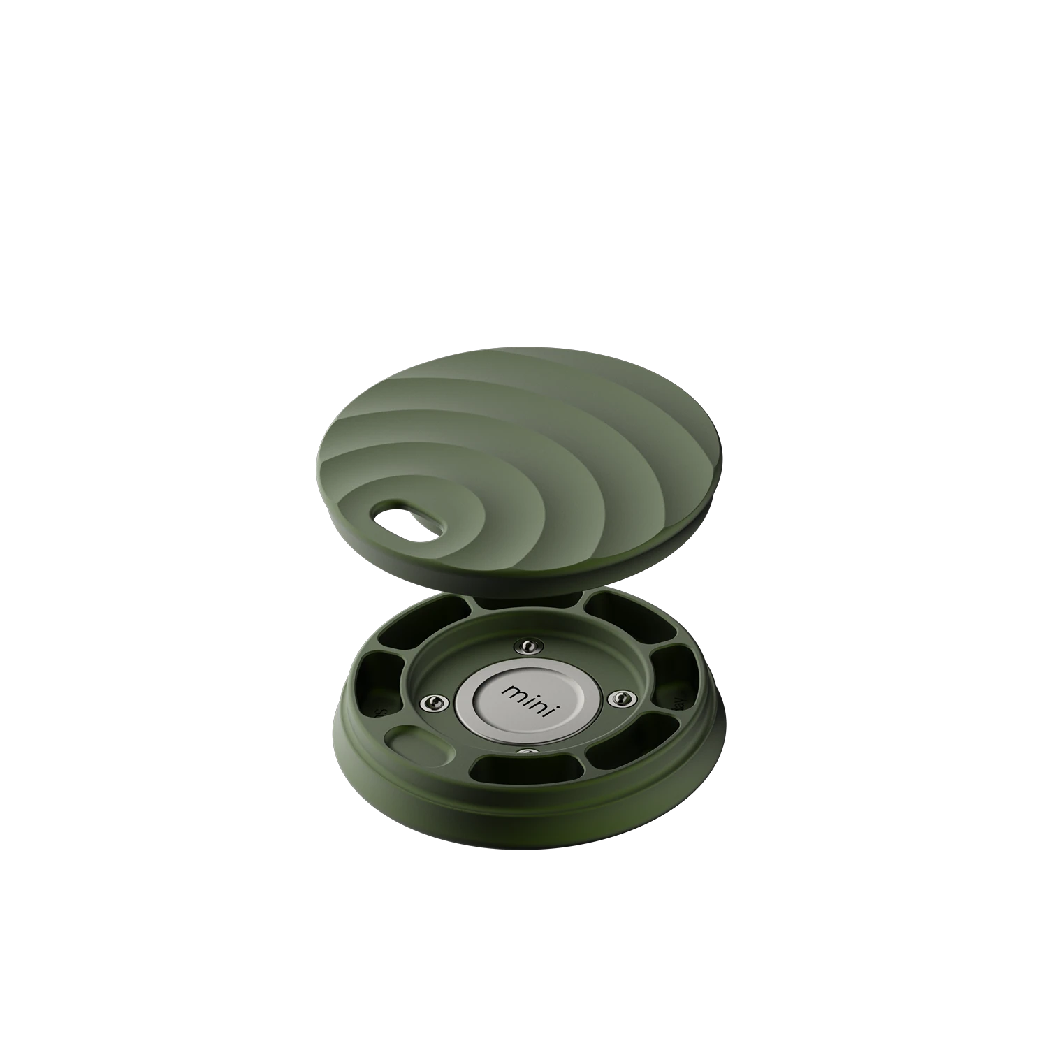 Misylo Mini Pill Case with seven storage compartments in color forest