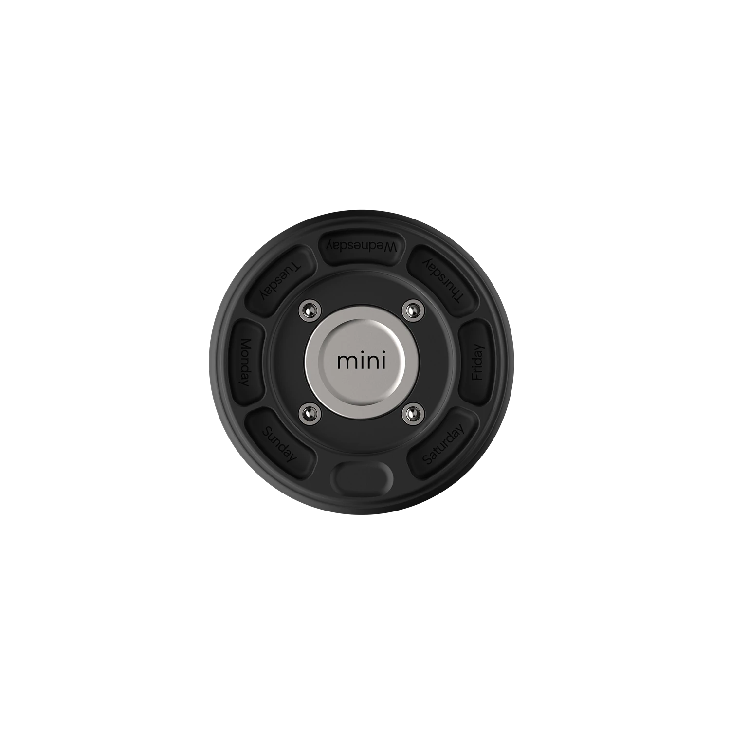 Misylo Mini Pill Case with seven storage compartments in color midnight