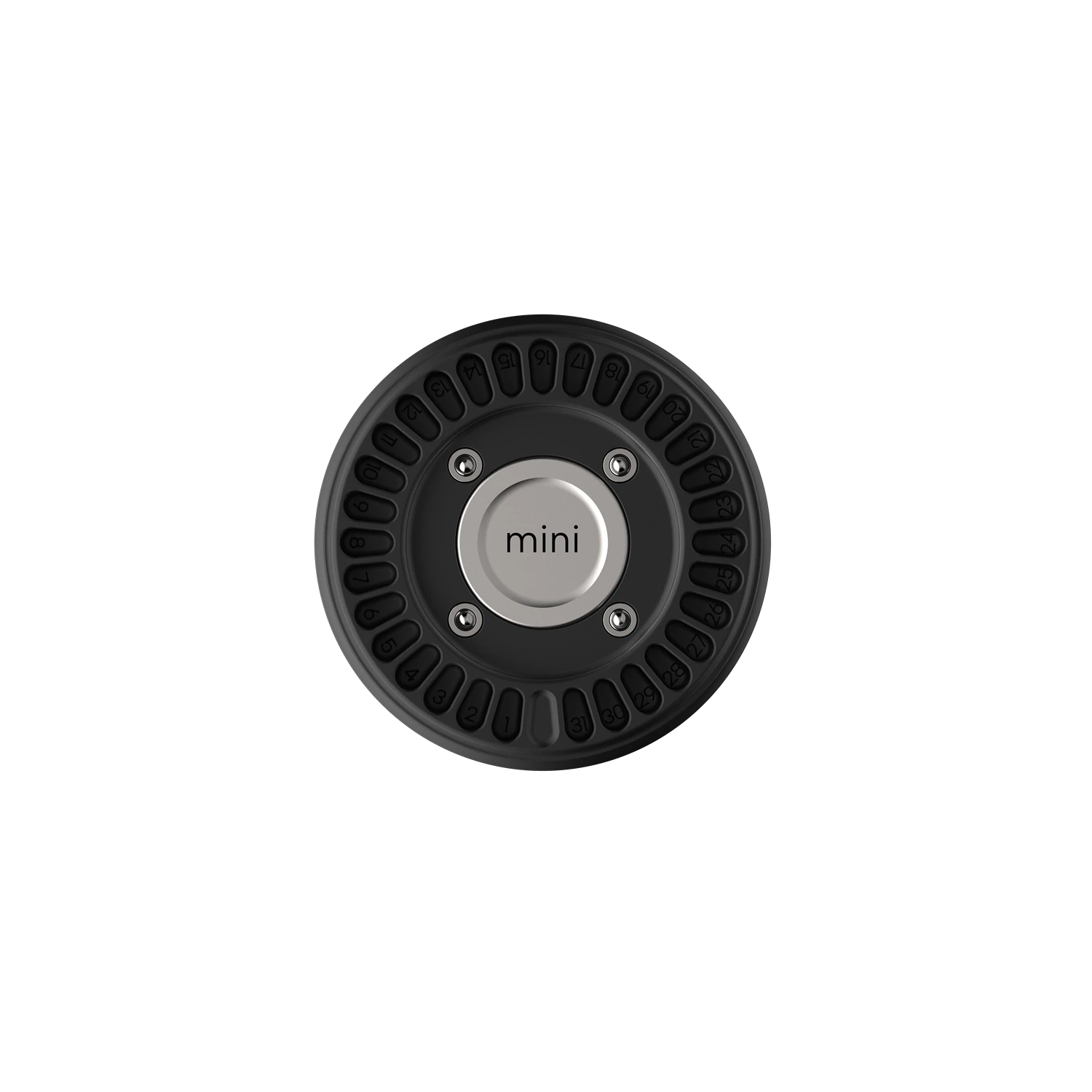 Misylo Mini Pill Case with 31 storage compartments in color midnight