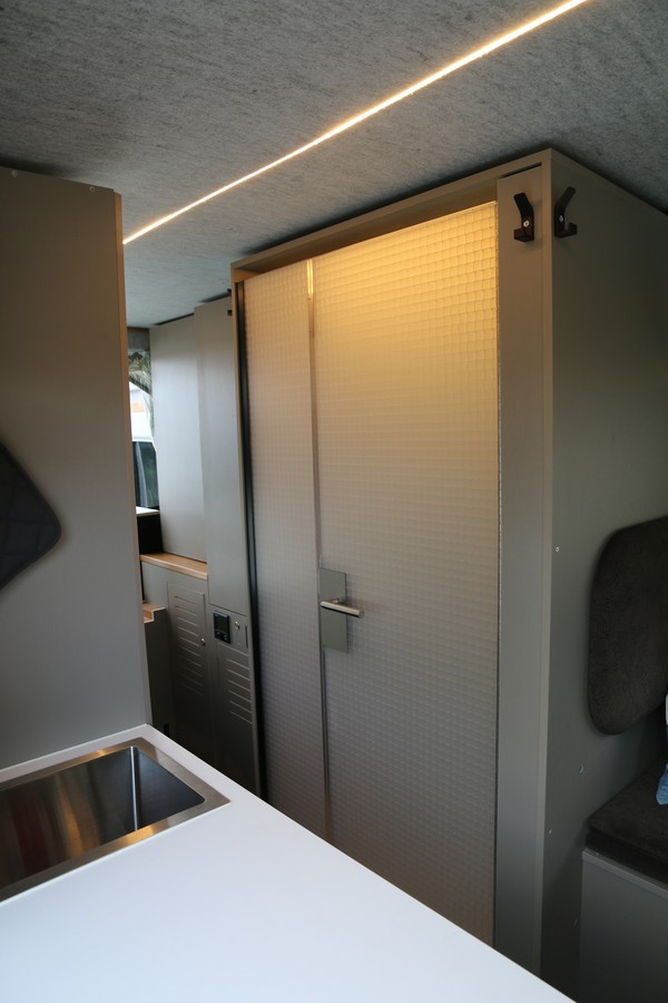 outside view of the shower module
