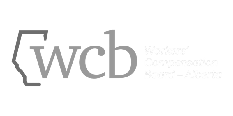 The Workers Compensation Board Alberta logo in grey.