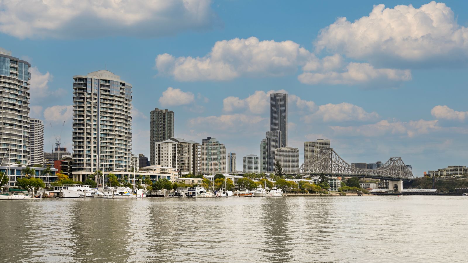 Brisbane skyline and Story Bridge