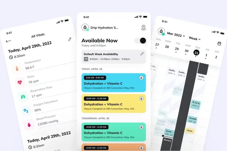 NomadMD scheduling dashboard